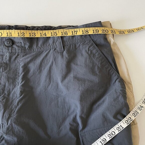 REI Co-op Bundle 2 Convertible Pants Mens XXL x 27” Gray & Tan Hiking Travel - Picture 8 of 12